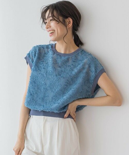 Droite lautreamont / ドロワットロートレアモン シャツ・ブラウス | シアーカットジャガードブラウス≪洗濯機で洗える≫ | 詳細20