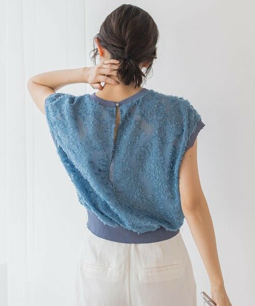 Droite lautreamont / ドロワットロートレアモン シャツ・ブラウス | シアーカットジャガードブラウス≪洗濯機で洗える≫ | 詳細21