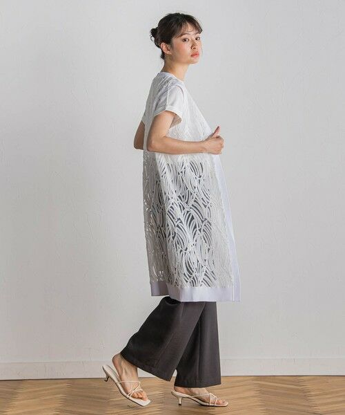 Droite lautreamont / ドロワットロートレアモン ダウンジャケット・ベスト | 刺繍レースジレ≪手洗い可能≫ | 詳細3