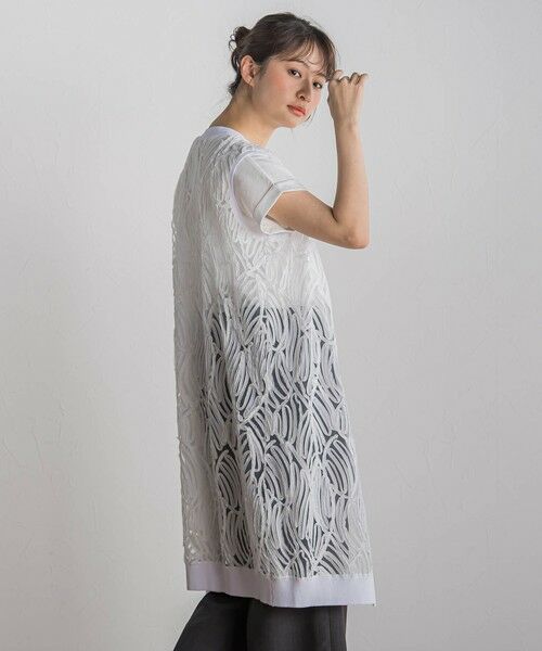 Droite lautreamont / ドロワットロートレアモン ダウンジャケット・ベスト | 刺繍レースジレ≪手洗い可能≫ | 詳細5