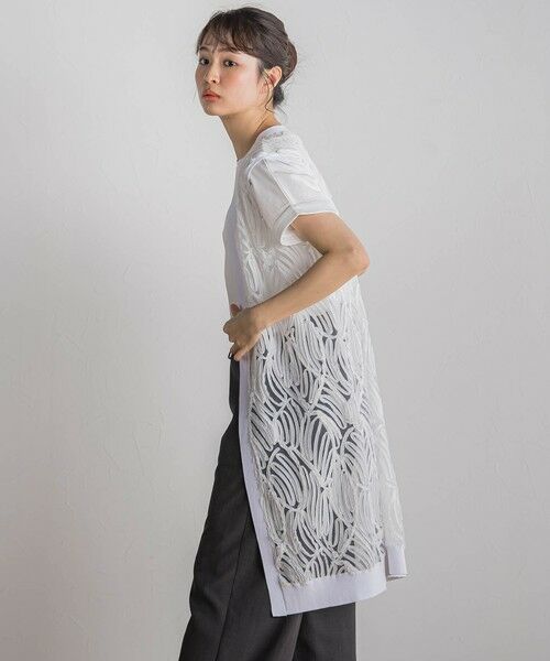 Droite lautreamont / ドロワットロートレアモン ダウンジャケット・ベスト | 刺繍レースジレ≪手洗い可能≫ | 詳細7