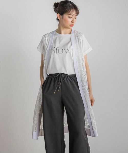 Droite lautreamont/ドロワットロートレアモン 刺繍レースジレ≪手洗い可能≫ オフホワイト M Droite lautreamont/ドロワットロートレアモン 刺繍レースジレ≪手洗い可能≫ オフホワイト M