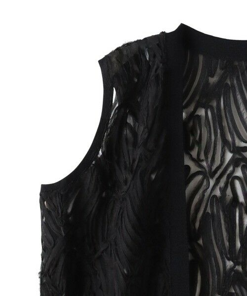 Droite lautreamont / ドロワットロートレアモン ダウンジャケット・ベスト | 刺繍レースジレ≪手洗い可能≫ | 詳細19