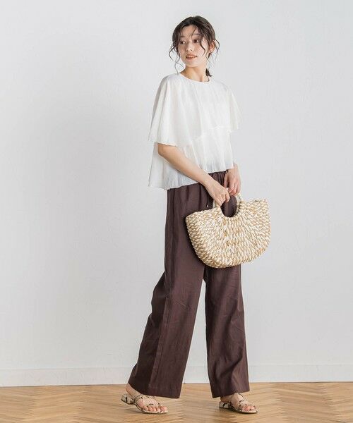 Droite lautreamont / ドロワットロートレアモン シャツ・ブラウス | 【WEB限定】気流染めティアードブラウス≪手洗い可能≫ | 詳細2