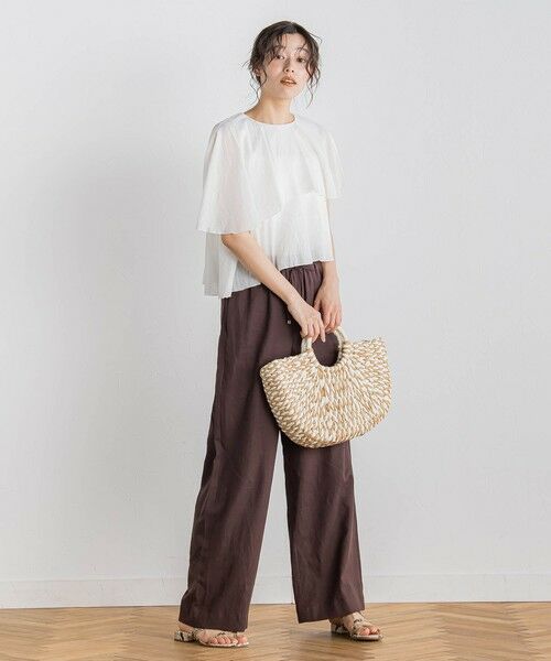 Droite lautreamont / ドロワットロートレアモン シャツ・ブラウス | 【WEB限定】気流染めティアードブラウス≪手洗い可能≫ | 詳細3