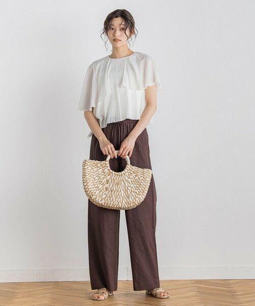 Droite lautreamont / ドロワットロートレアモン シャツ・ブラウス | 【WEB限定】気流染めティアードブラウス≪手洗い可能≫ | 詳細4