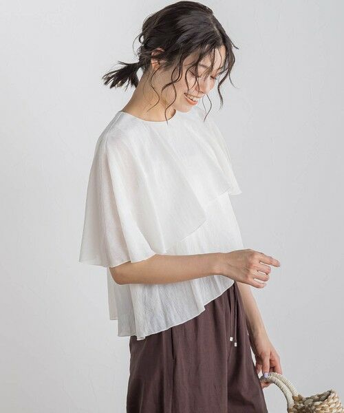 Droite lautreamont / ドロワットロートレアモン シャツ・ブラウス | 【WEB限定】気流染めティアードブラウス≪手洗い可能≫ | 詳細6