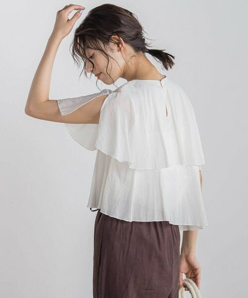 Droite lautreamont / ドロワットロートレアモン シャツ・ブラウス | 【WEB限定】気流染めティアードブラウス≪手洗い可能≫ | 詳細7