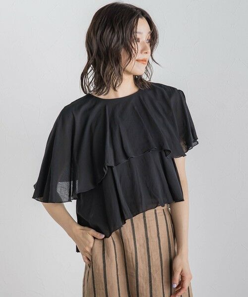 Droite lautreamont / ドロワットロートレアモン シャツ・ブラウス | 【WEB限定】気流染めティアードブラウス≪手洗い可能≫ | 詳細12