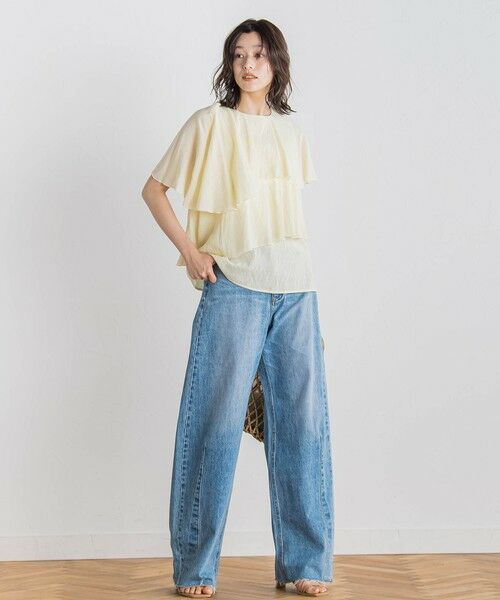 Droite lautreamont / ドロワットロートレアモン シャツ・ブラウス | 【WEB限定】気流染めティアードブラウス≪手洗い可能≫ | 詳細15