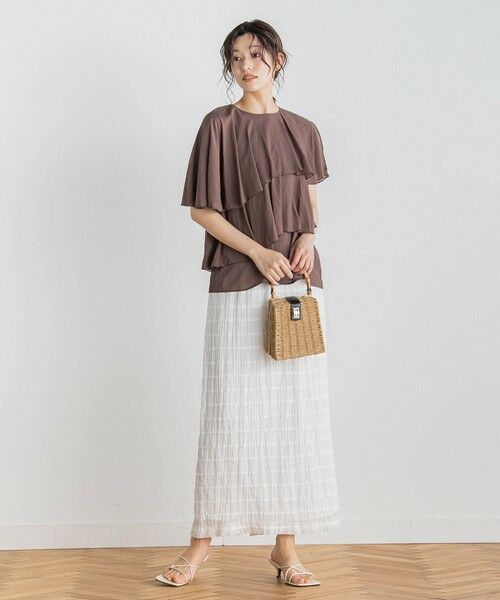 Droite lautreamont / ドロワットロートレアモン シャツ・ブラウス | 【WEB限定】気流染めティアードブラウス≪手洗い可能≫ | 詳細23