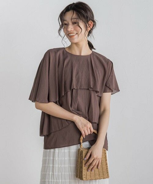 Droite lautreamont / ドロワットロートレアモン シャツ・ブラウス | 【WEB限定】気流染めティアードブラウス≪手洗い可能≫ | 詳細26