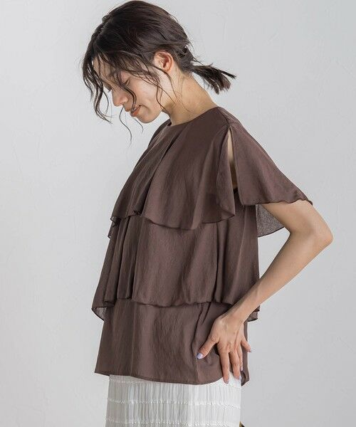 Droite lautreamont / ドロワットロートレアモン シャツ・ブラウス | 【WEB限定】気流染めティアードブラウス≪手洗い可能≫ | 詳細27