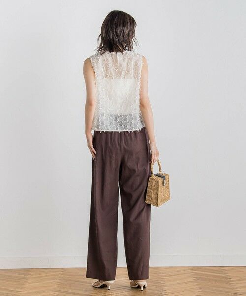 Droite lautreamont / ドロワットロートレアモン シャツ・ブラウス | リボンカットジャガードブラウス≪手洗い可能≫ | 詳細2