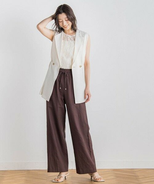 Droite lautreamont / ドロワットロートレアモン シャツ・ブラウス | リボンカットジャガードブラウス≪手洗い可能≫ | 詳細4