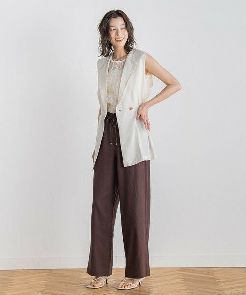 Droite lautreamont / ドロワットロートレアモン シャツ・ブラウス | リボンカットジャガードブラウス≪手洗い可能≫ | 詳細5