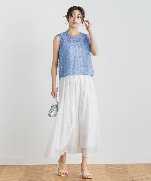 Droite lautreamont / ドロワットロートレアモン シャツ・ブラウス | リボンカットジャガードブラウス≪手洗い可能≫ | 詳細15