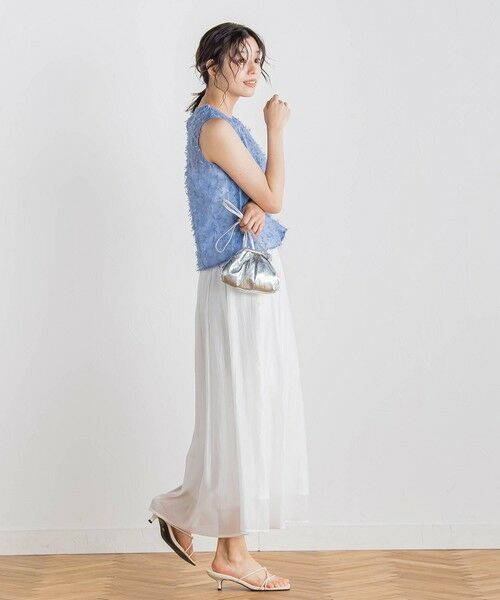 Droite lautreamont / ドロワットロートレアモン シャツ・ブラウス | リボンカットジャガードブラウス≪手洗い可能≫ | 詳細17