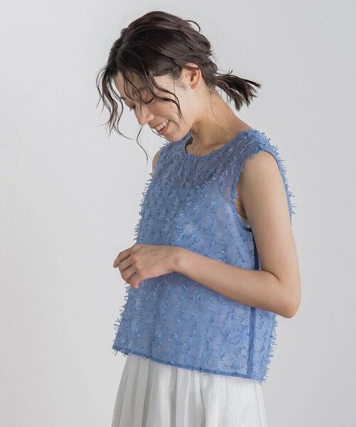 Droite lautreamont / ドロワットロートレアモン シャツ・ブラウス | リボンカットジャガードブラウス≪手洗い可能≫ | 詳細20