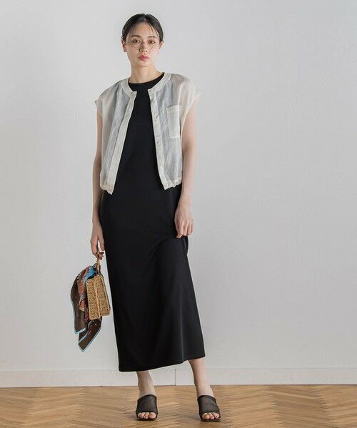 Droite lautreamont / ドロワットロートレアモン シャツ・ブラウス | リネンドロストノースリブラウス≪手洗い可能≫ | 詳細4