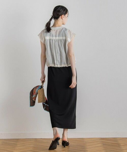 Droite lautreamont / ドロワットロートレアモン シャツ・ブラウス | リネンドロストノースリブラウス≪手洗い可能≫ | 詳細6