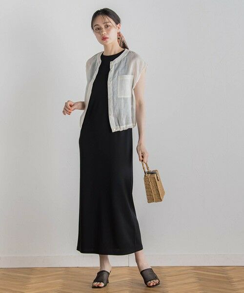 Droite lautreamont / ドロワットロートレアモン シャツ・ブラウス | リネンドロストノースリブラウス≪手洗い可能≫ | 詳細7