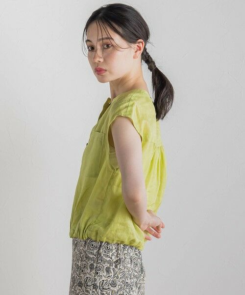 Droite lautreamont / ドロワットロートレアモン シャツ・ブラウス | リネンドロストノースリブラウス≪手洗い可能≫ | 詳細10