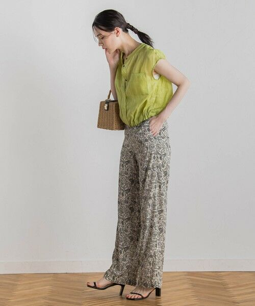 Droite lautreamont / ドロワットロートレアモン シャツ・ブラウス | リネンドロストノースリブラウス≪手洗い可能≫ | 詳細13