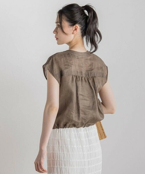 Droite lautreamont / ドロワットロートレアモン シャツ・ブラウス | リネンドロストノースリブラウス≪手洗い可能≫ | 詳細20