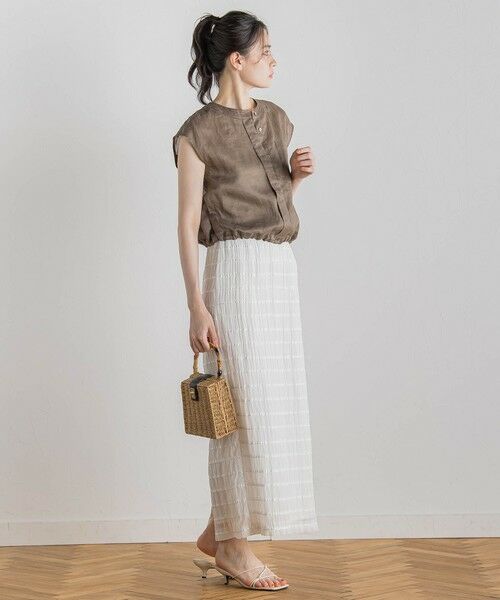 Droite lautreamont / ドロワットロートレアモン シャツ・ブラウス | リネンドロストノースリブラウス≪手洗い可能≫ | 詳細23