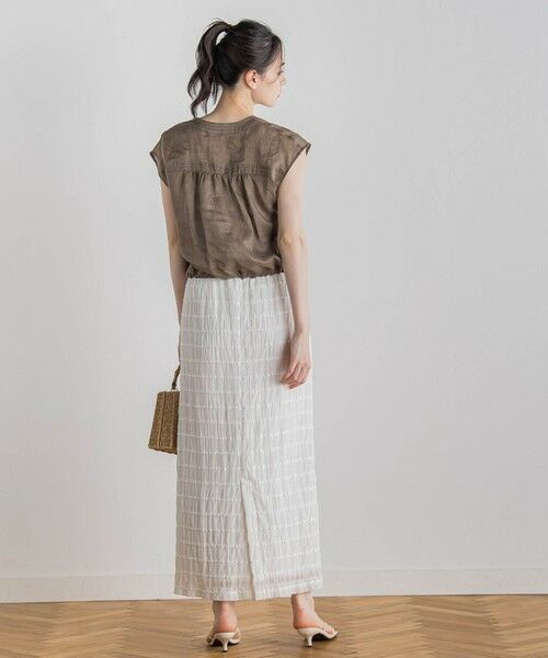 Droite lautreamont / ドロワットロートレアモン シャツ・ブラウス | リネンドロストノースリブラウス≪手洗い可能≫ | 詳細24