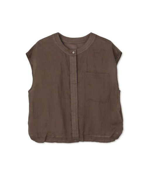 Droite lautreamont / ドロワットロートレアモン シャツ・ブラウス | リネンドロストノースリブラウス≪手洗い可能≫ | 詳細26