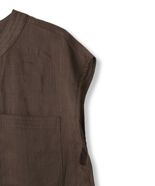 Droite lautreamont / ドロワットロートレアモン シャツ・ブラウス | リネンドロストノースリブラウス≪手洗い可能≫ | 詳細29