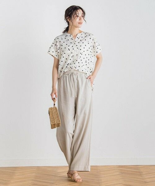 Droite lautreamont / ドロワットロートレアモン シャツ・ブラウス | サクランボドットプリントブラウス≪手洗い可能≫ | 詳細1