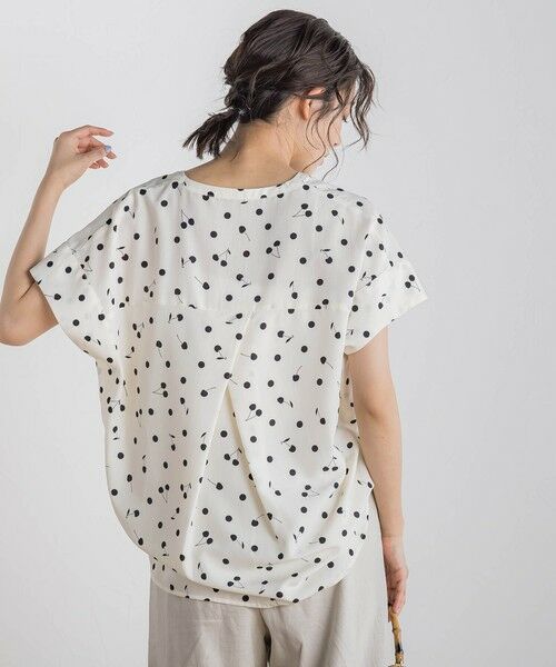 Droite lautreamont / ドロワットロートレアモン シャツ・ブラウス | サクランボドットプリントブラウス≪手洗い可能≫ | 詳細6