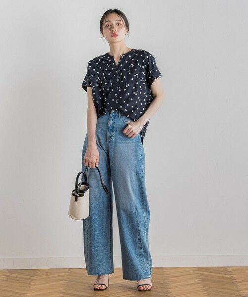 Droite lautreamont / ドロワットロートレアモン シャツ・ブラウス | サクランボドットプリントブラウス≪手洗い可能≫ | 詳細12