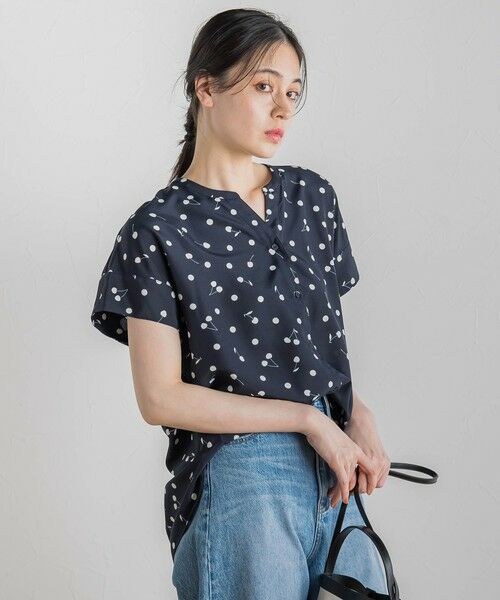 Droite lautreamont / ドロワットロートレアモン シャツ・ブラウス | サクランボドットプリントブラウス≪手洗い可能≫ | 詳細15