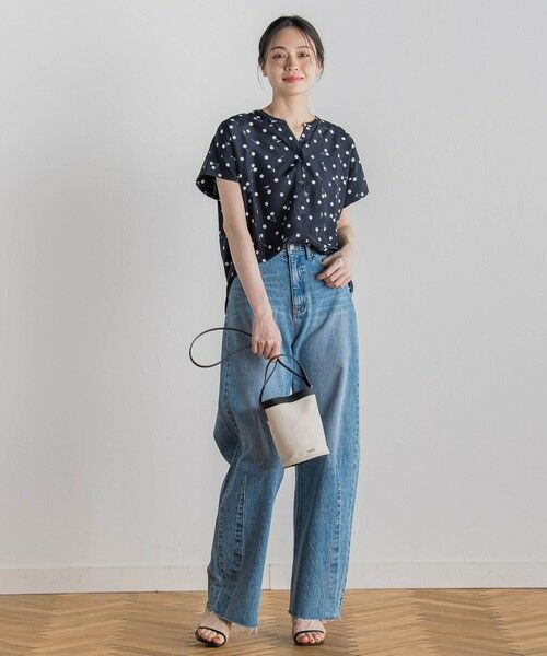 Droite lautreamont / ドロワットロートレアモン シャツ・ブラウス | サクランボドットプリントブラウス≪手洗い可能≫ | 詳細9