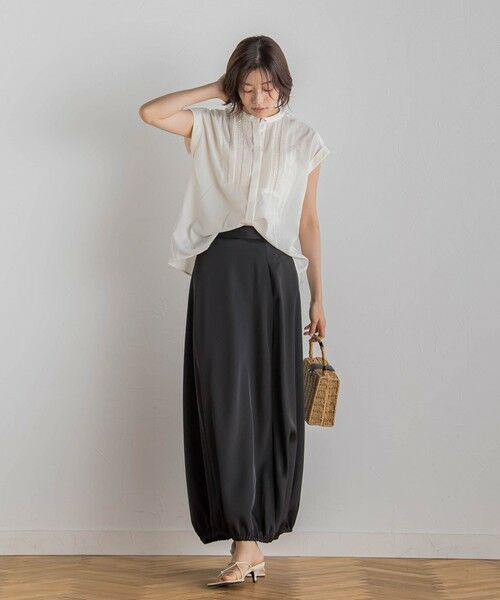 Droite lautreamont / ドロワットロートレアモン シャツ・ブラウス | 【WEB限定】コットンライクローンブラウス≪手洗い可能≫ | 詳細3