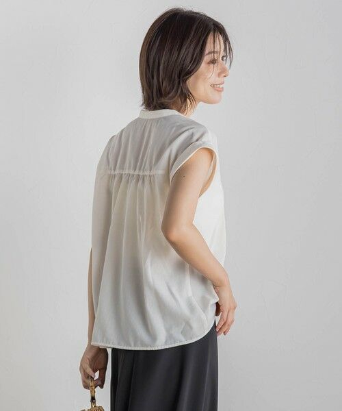 Droite lautreamont / ドロワットロートレアモン シャツ・ブラウス | 【WEB限定】コットンライクローンブラウス≪手洗い可能≫ | 詳細7