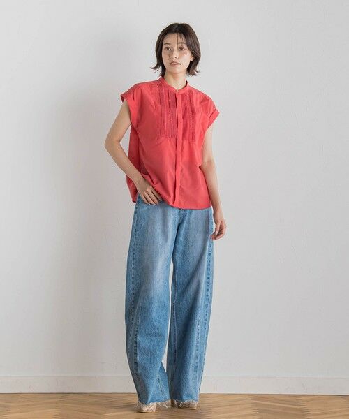 Droite lautreamont / ドロワットロートレアモン シャツ・ブラウス | 【WEB限定】コットンライクローンブラウス≪手洗い可能≫ | 詳細17