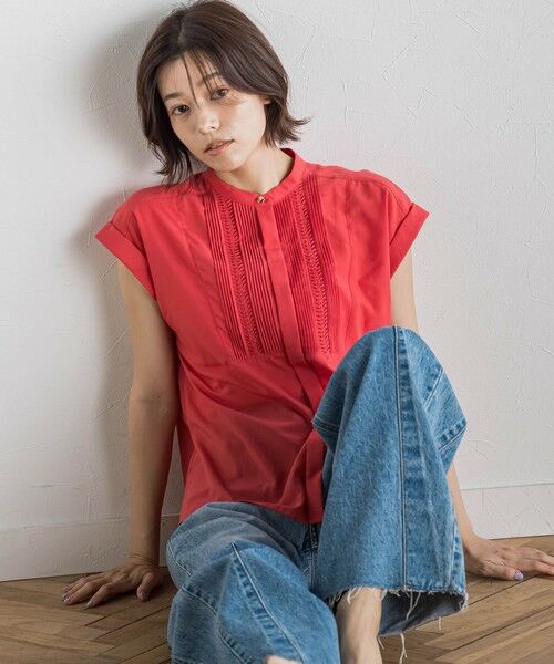 Droite lautreamont / ドロワットロートレアモン シャツ・ブラウス | 【WEB限定】コットンライクローンブラウス≪手洗い可能≫ | 詳細23