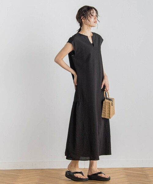 Droite lautreamont / ドロワットロートレアモン ロング・マキシ丈ワンピース | ワンダーウェーブクロスワンピース≪手洗い可能≫ | 詳細3