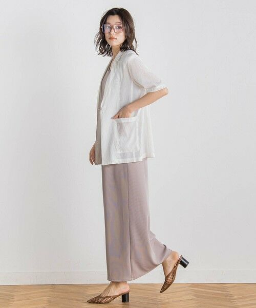 Droite lautreamont / ドロワットロートレアモン テーラードジャケット | TR強撚気流染めジャケット≪手洗い可能≫ | 詳細3