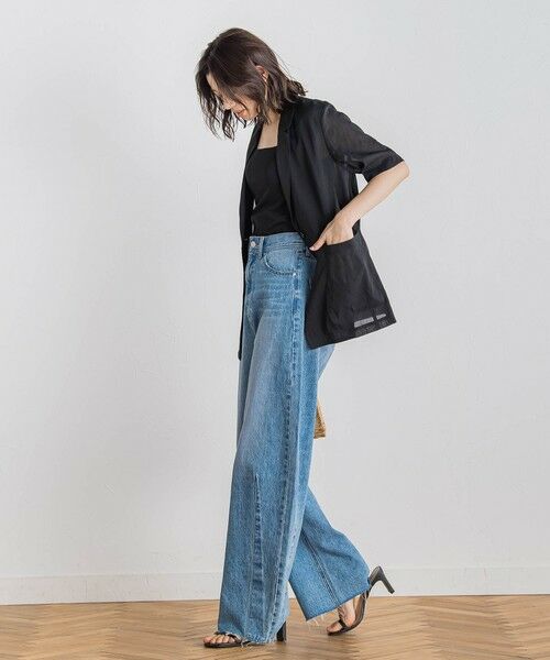 Droite lautreamont / ドロワットロートレアモン テーラードジャケット | TR強撚気流染めジャケット≪手洗い可能≫ | 詳細9