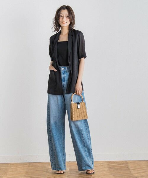 Droite lautreamont / ドロワットロートレアモン テーラードジャケット | TR強撚気流染めジャケット≪手洗い可能≫ | 詳細10