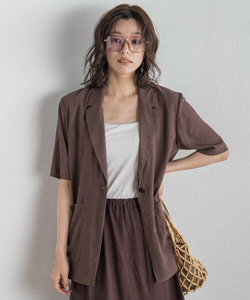 Droite lautreamont / ドロワットロートレアモン テーラードジャケット | TR強撚気流染めジャケット≪手洗い可能≫ | 詳細21