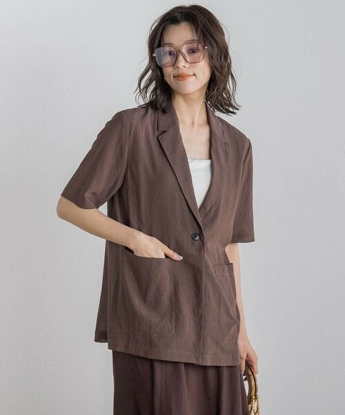 Droite lautreamont / ドロワットロートレアモン テーラードジャケット | TR強撚気流染めジャケット≪手洗い可能≫ | 詳細22