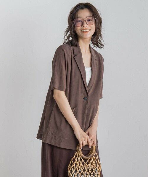 Droite lautreamont / ドロワットロートレアモン テーラードジャケット | TR強撚気流染めジャケット≪手洗い可能≫ | 詳細24