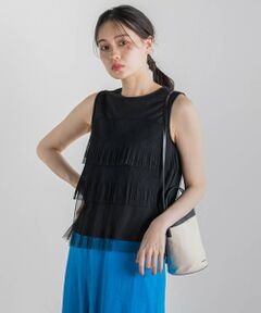 Droite lautreamont / ドロワットロートレアモン カットソー | チュールドッキングプルオーバー≪手洗い可能≫